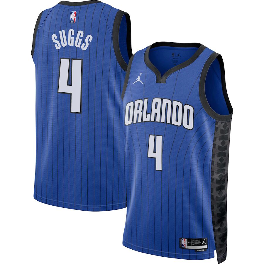Men Orlando Magic #4 Jalen Suggs Jordan Brand Blue 2022-23 Statement Edition Swingman NBA Jersey
